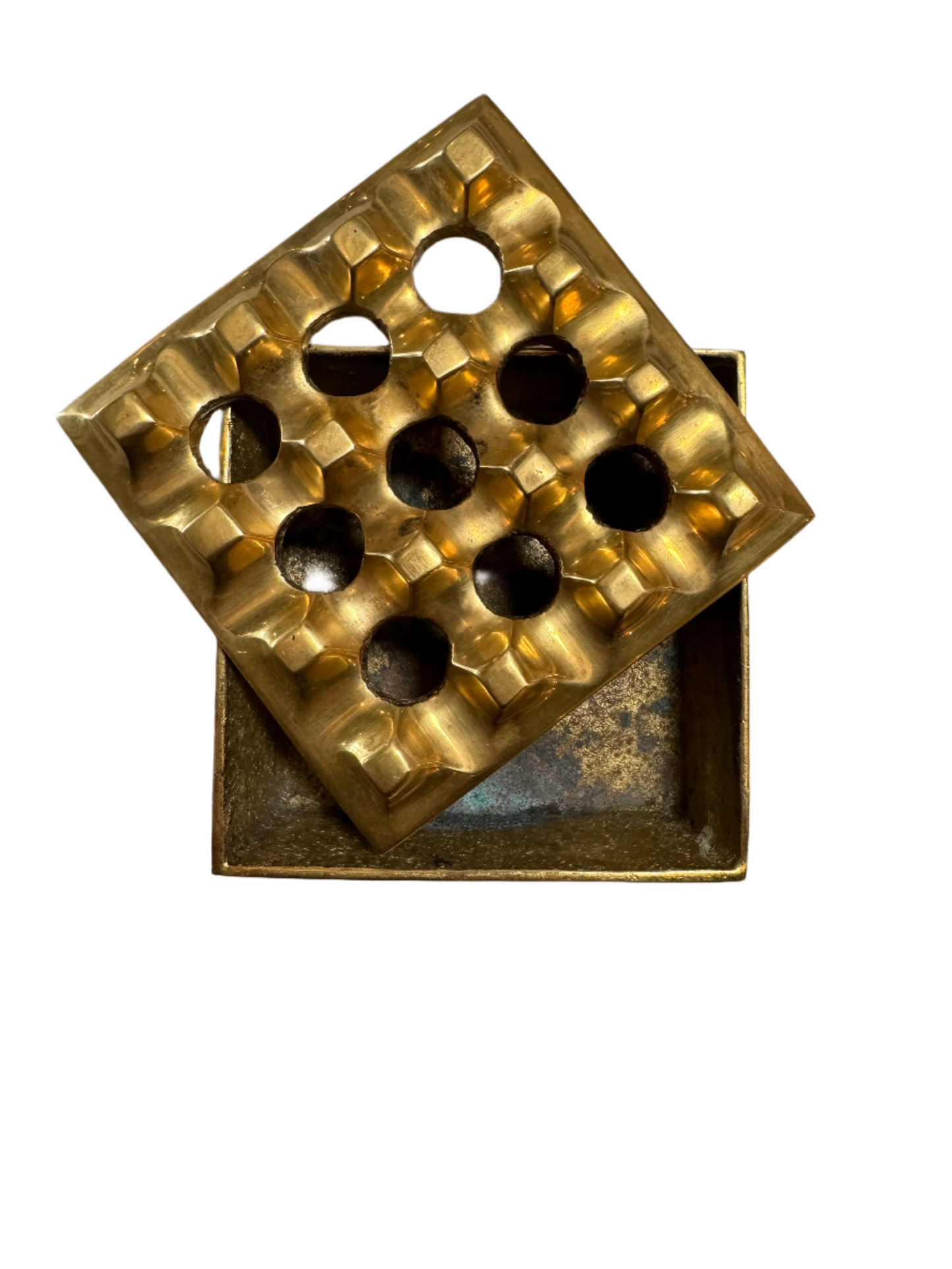 Vintage Gold Cigar Ash Tray