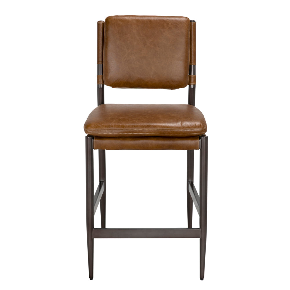 Wooster Dining Chair, Cuba brown leather