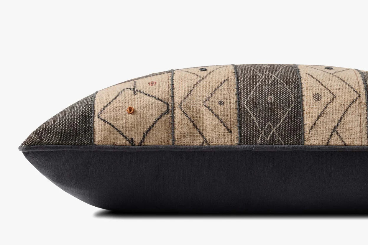 Checker Tribal Print Lumbar Pillow