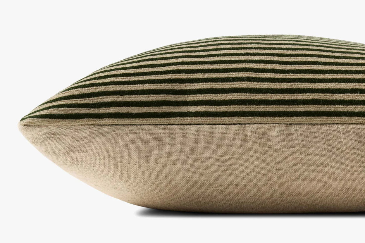 Olive Stripe Pillow