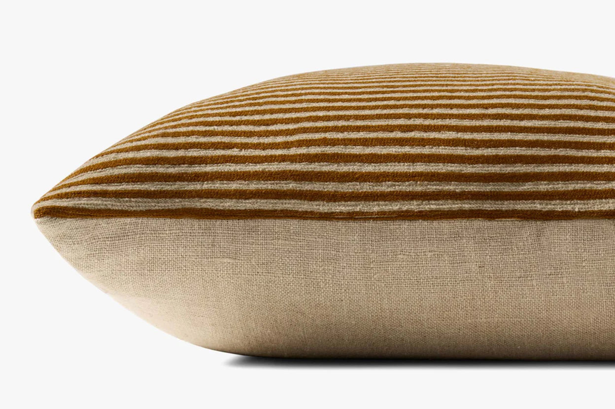 Rust Stripe Pillow