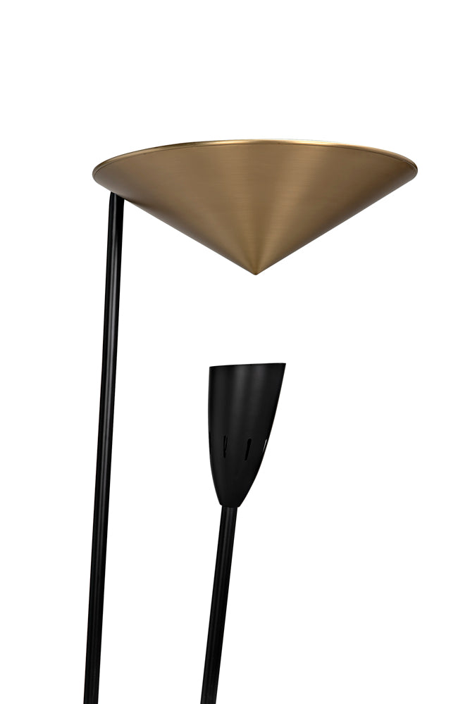 Elegant Matte Black Floor Lamp