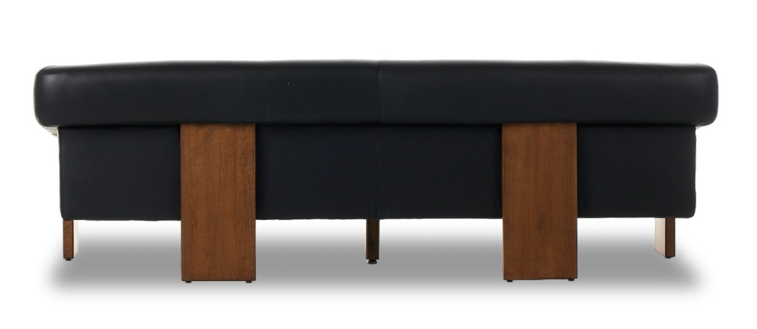 Suspended Leather Plank Sofa