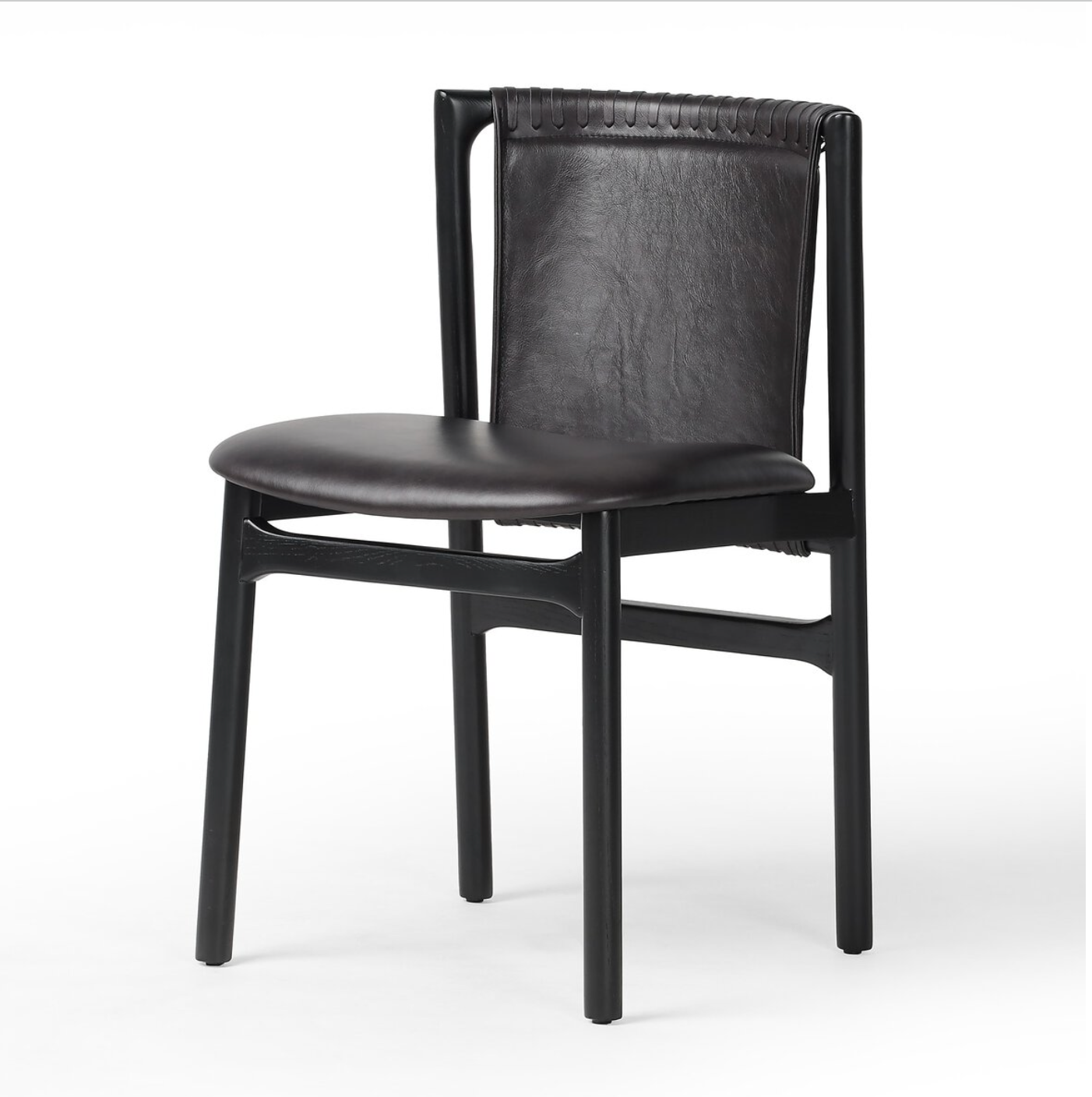 Leather Stitch Side Chair