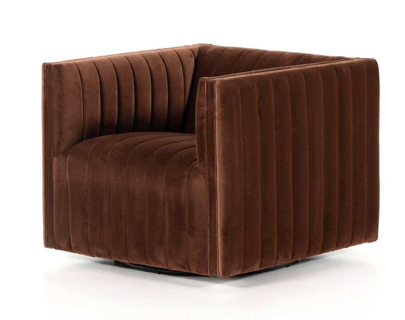 Fluted Frame Swivel Chair