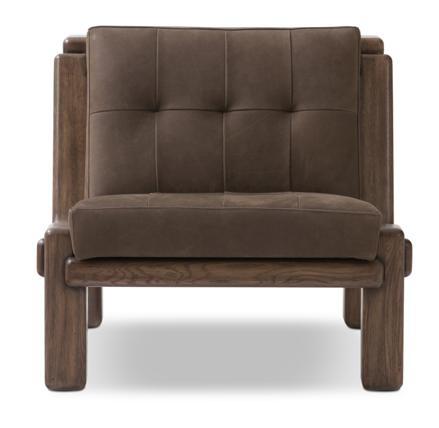 Cigar Tufted Low Lounge Chair
