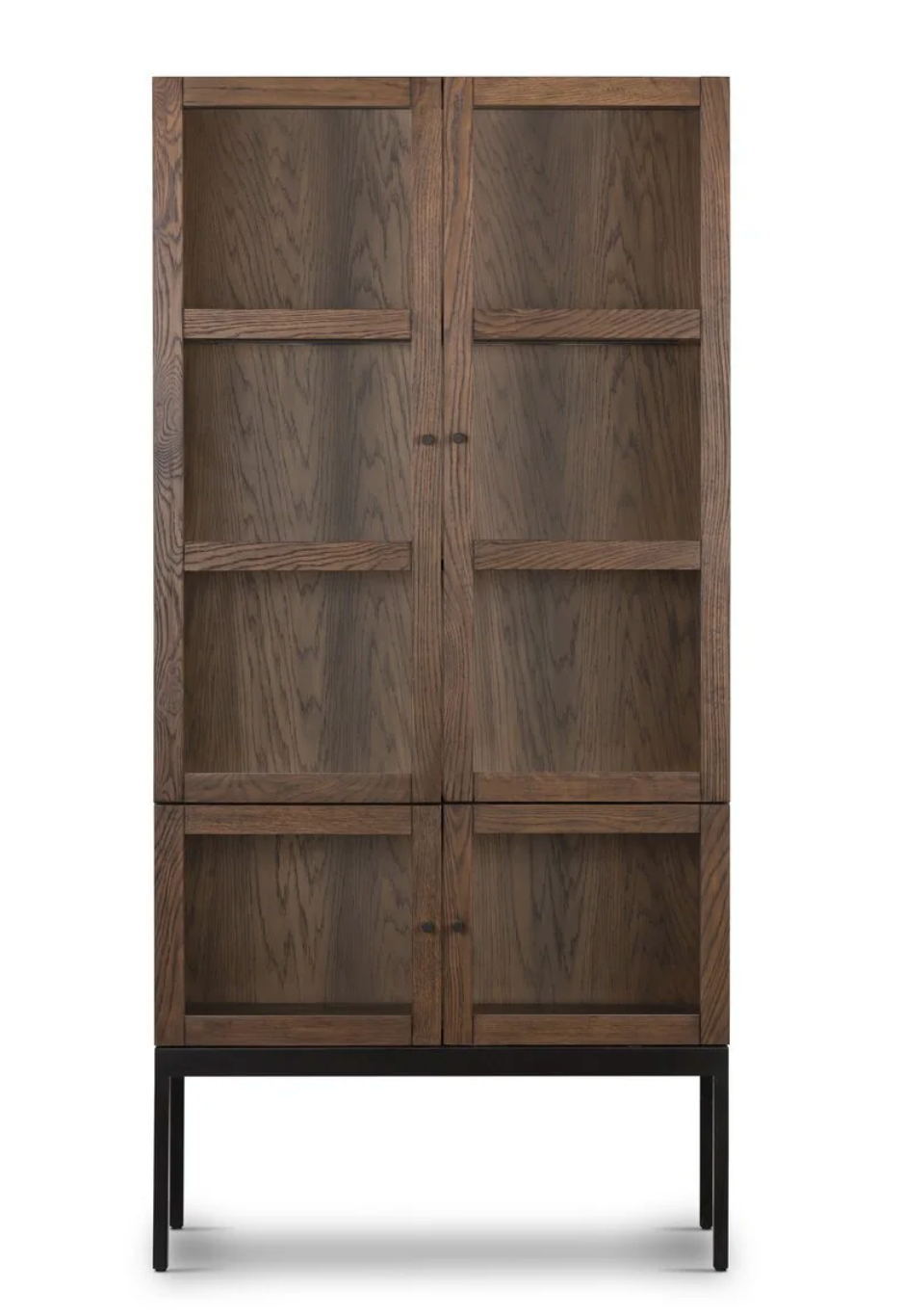 8-Pane Glass Display Cabinet