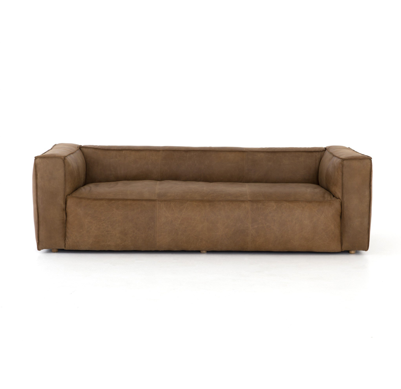 Reverse Stitch Sofa - washed sand