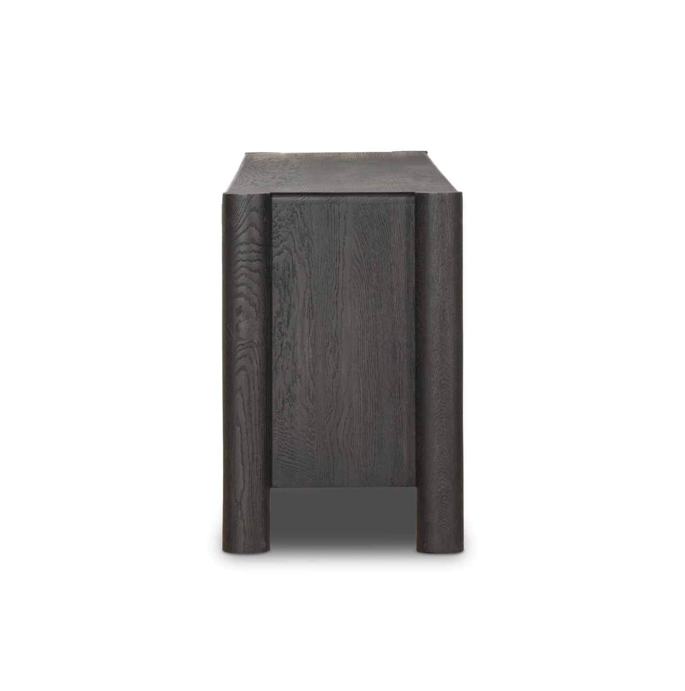 Carved Geometric Media Console