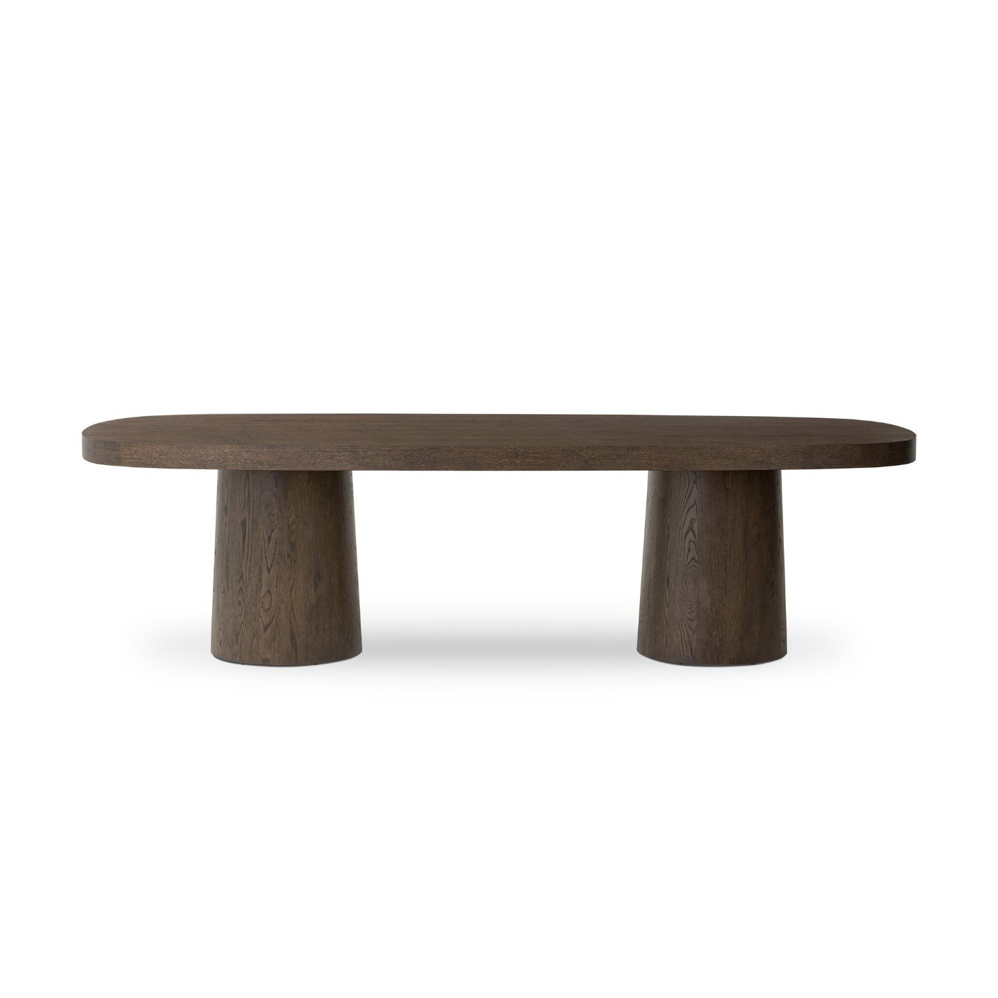 Oval Pilar Column Dining Table