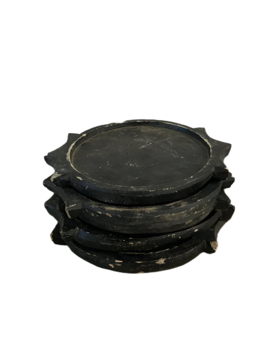 Weathered Black Stone Plate