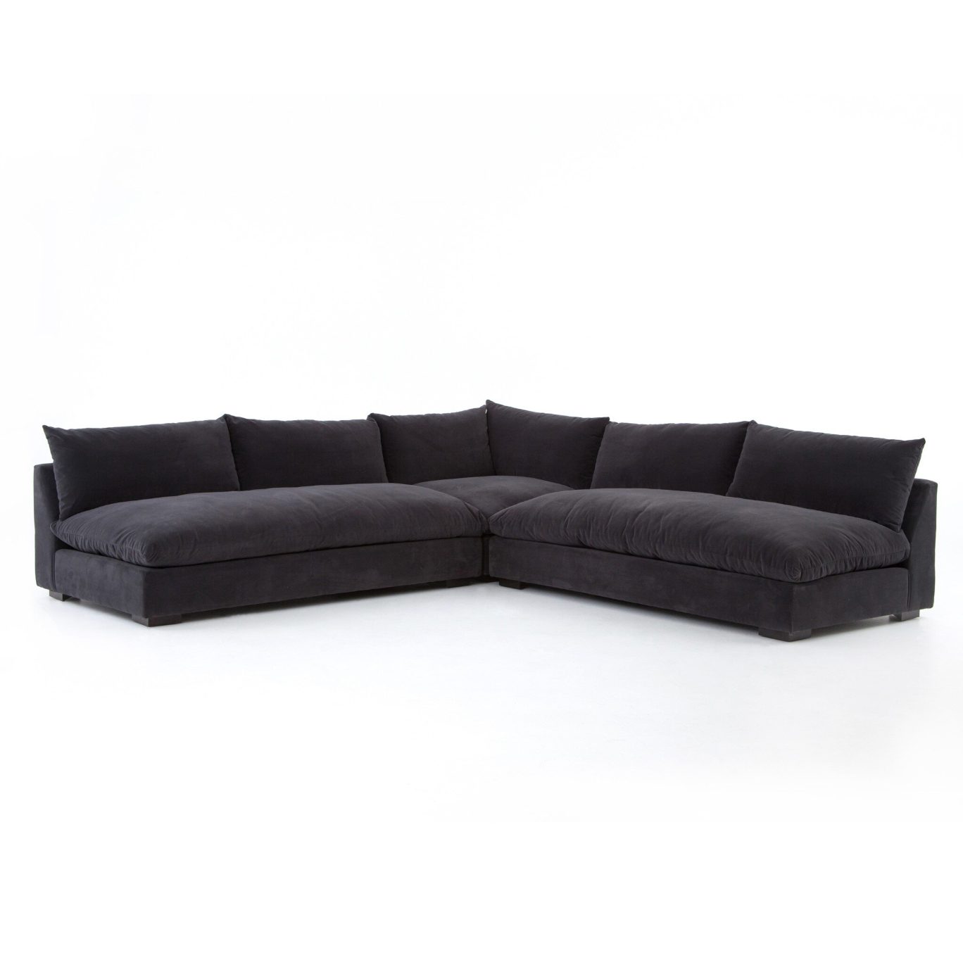 3- Piece Sectional - Charcoal