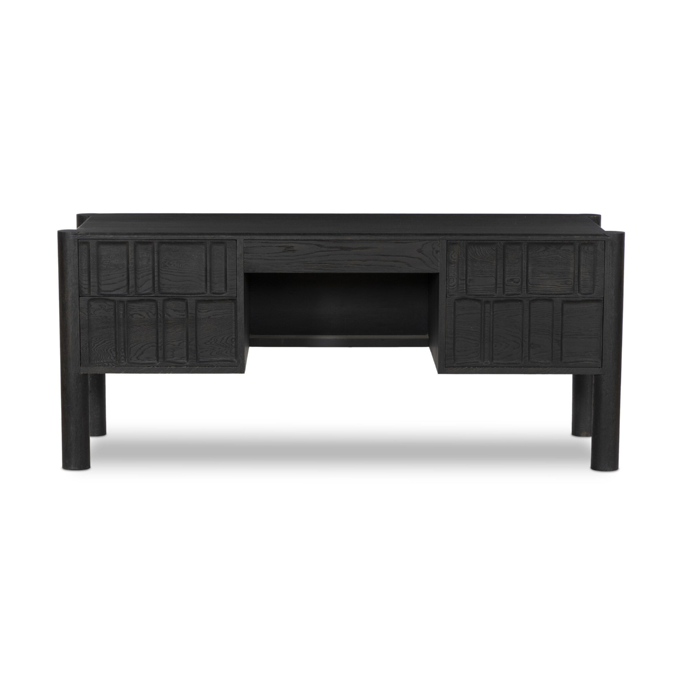 Carved Geometric Desk