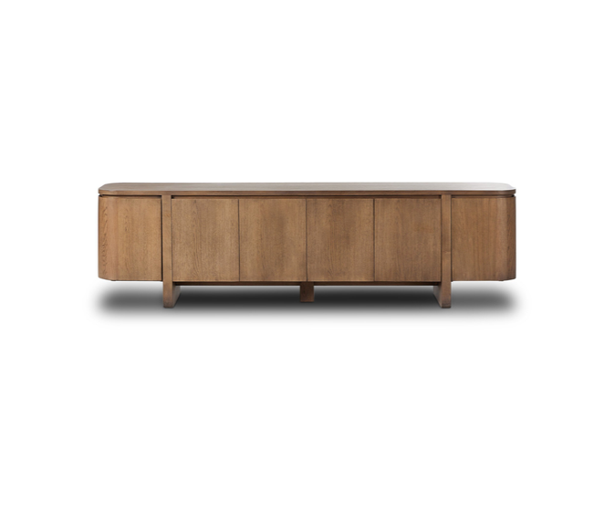 Tawny Oak Console Table