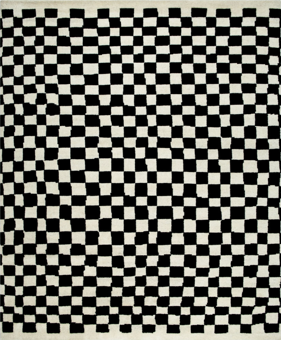 Checkered Rug 9 x 12