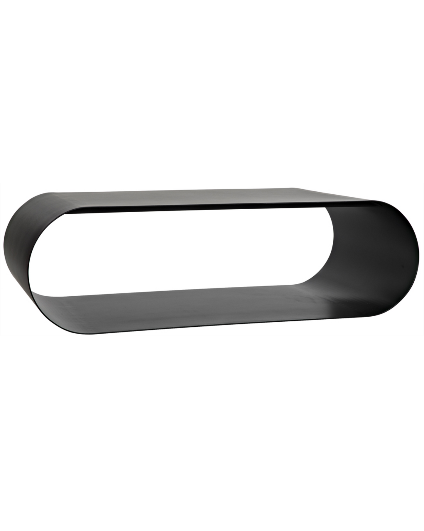 Matte Black Oval Table