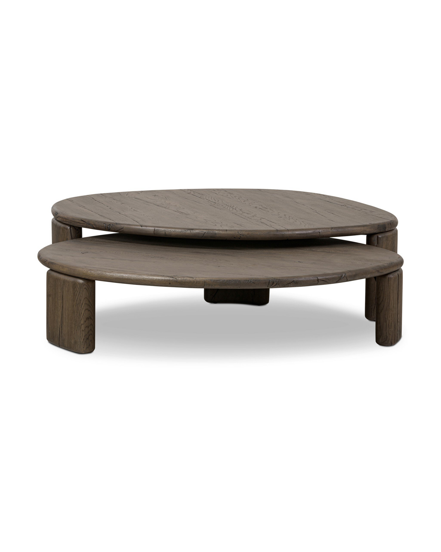 Oblique Oak Nesting Table