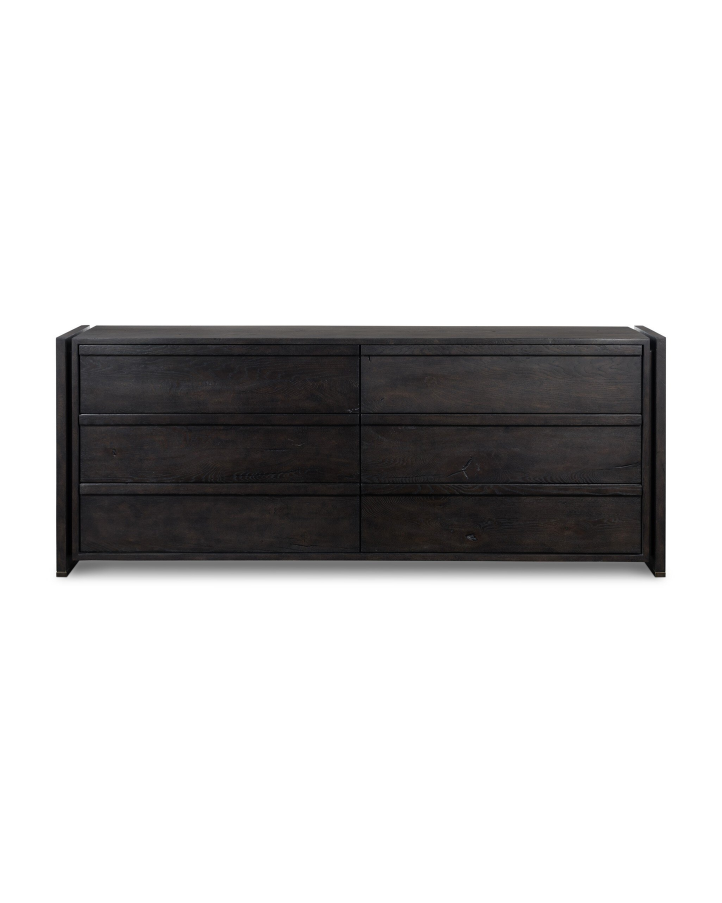 6-Drawer Reclaimed Oak Dresser - Dark Espresso