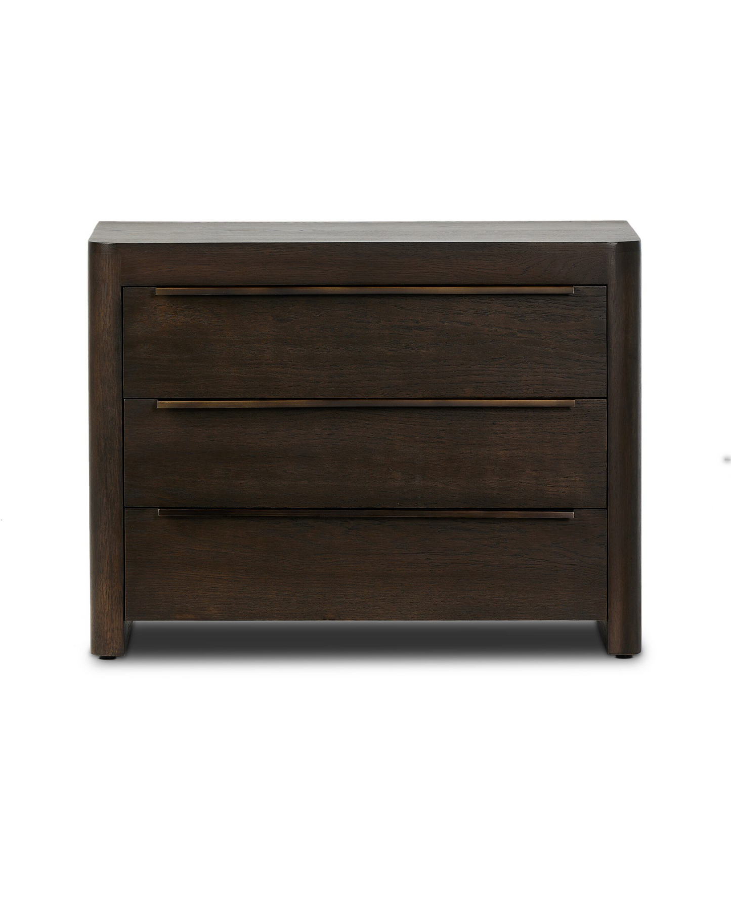 Solid Espresso Oak Nightstand