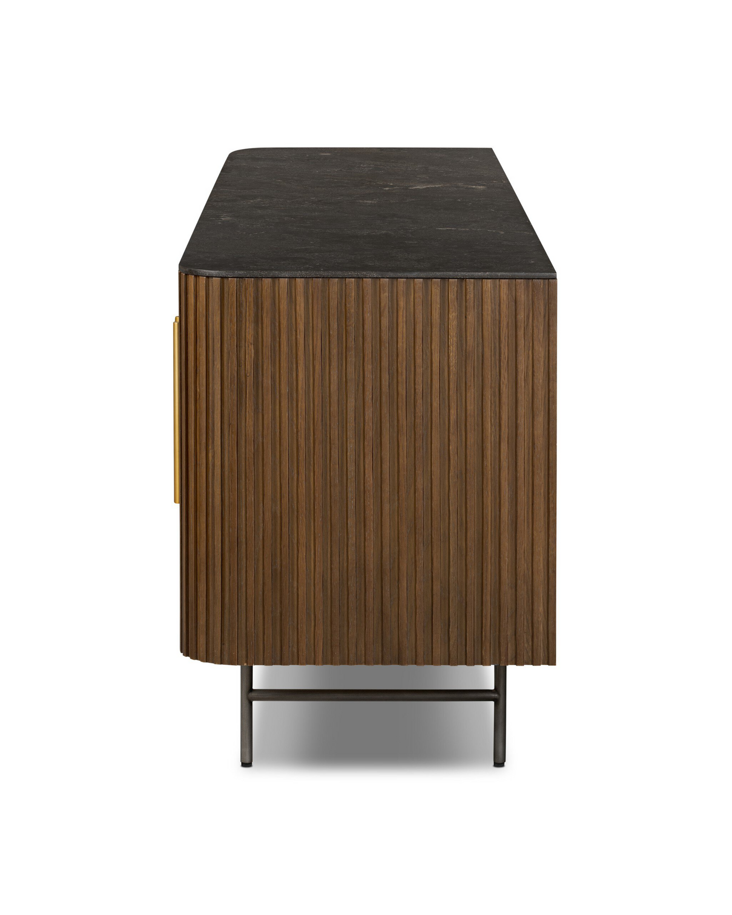 Bluestone & Reeded Oak Console Table