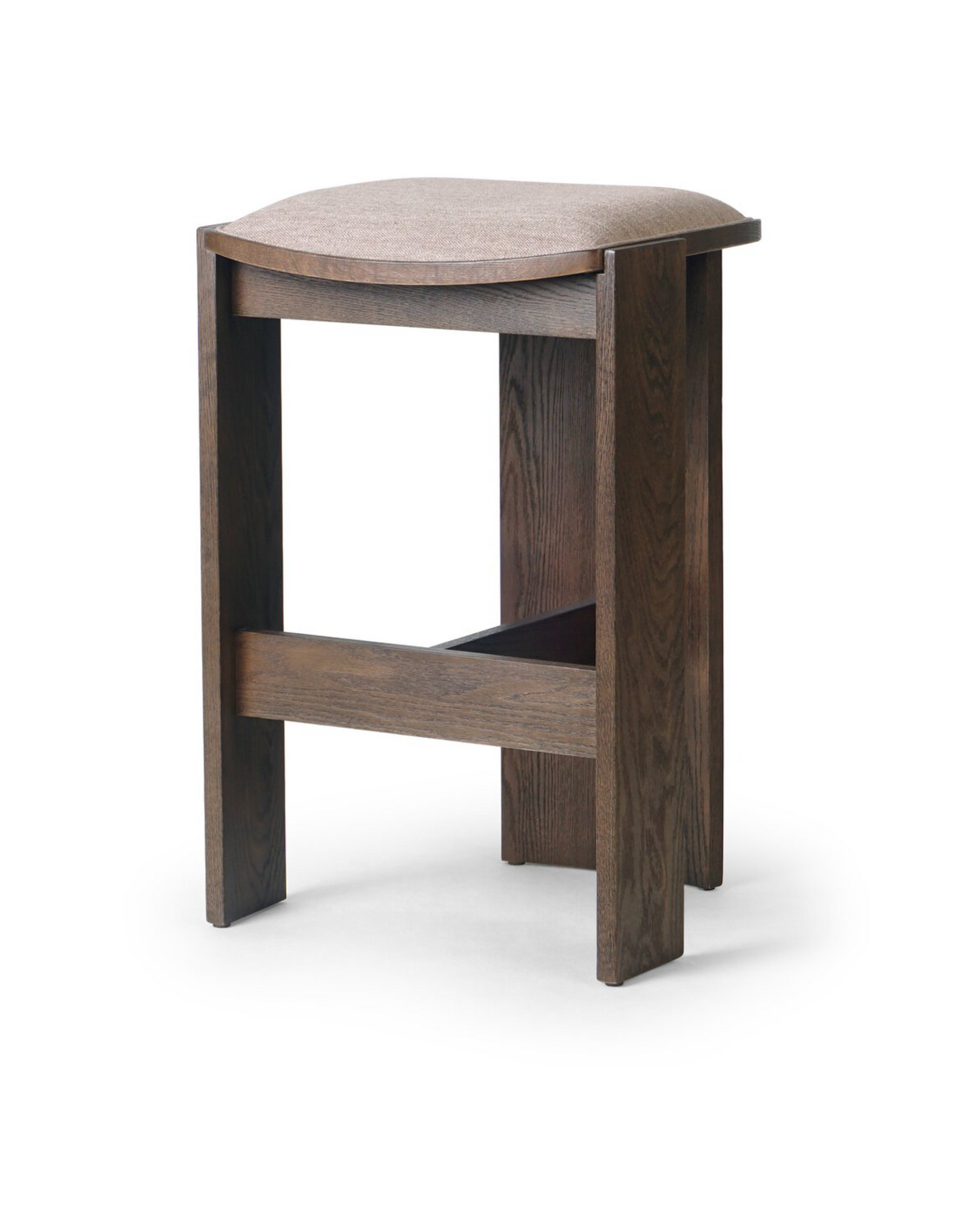 Wide Leg Backless Bar Stool