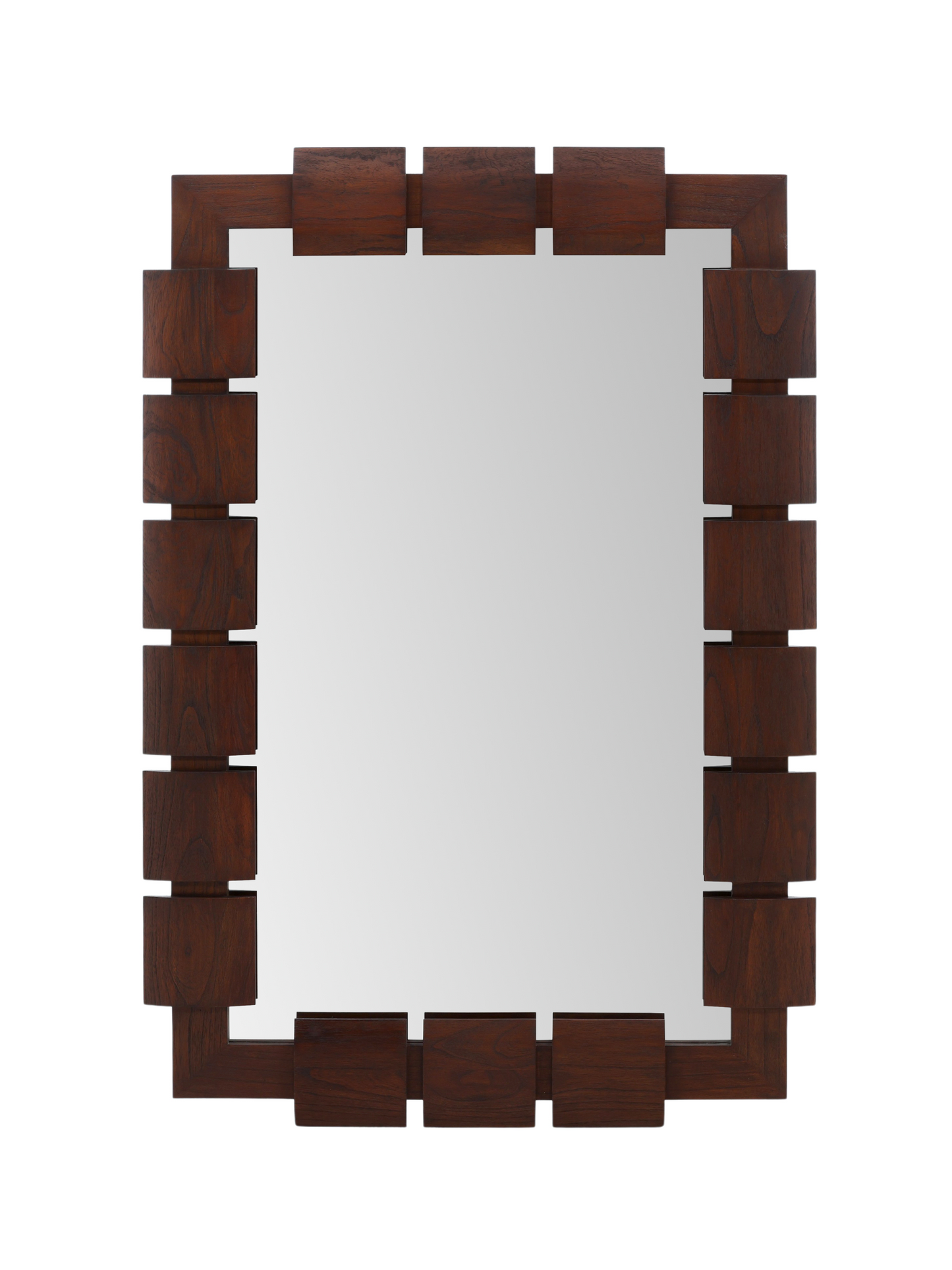 Square Wood Mirror