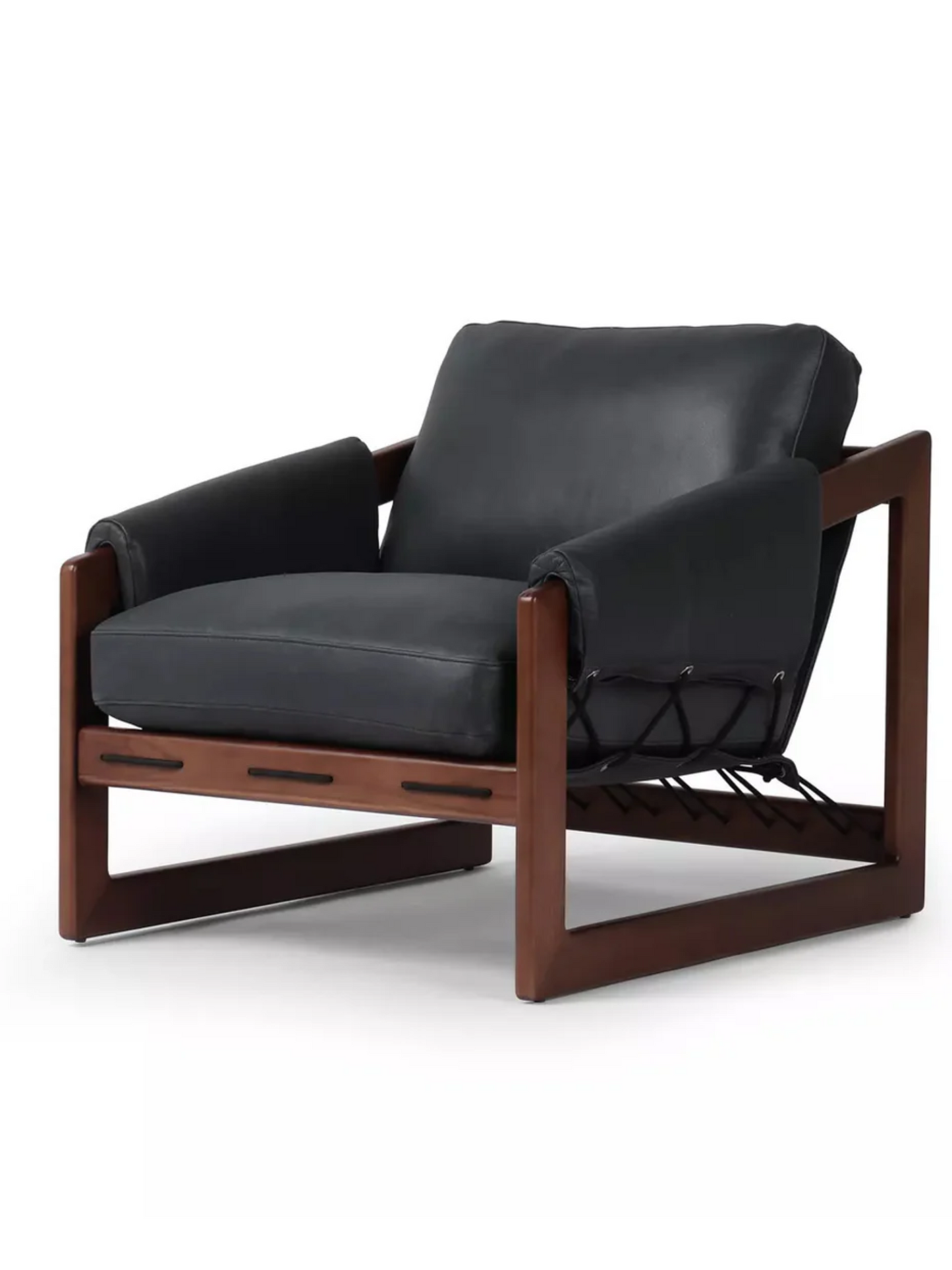 Leather Strap Lounge Chair