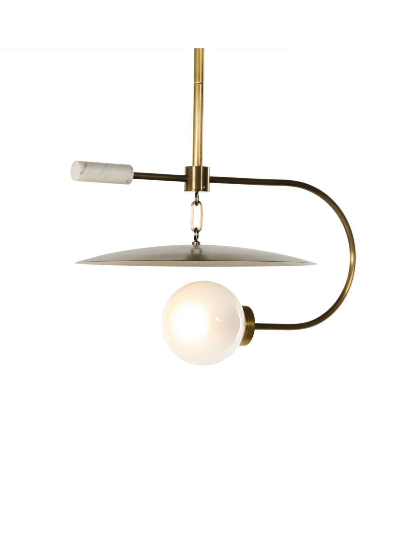 Brass Mobile Ceiling Lamp