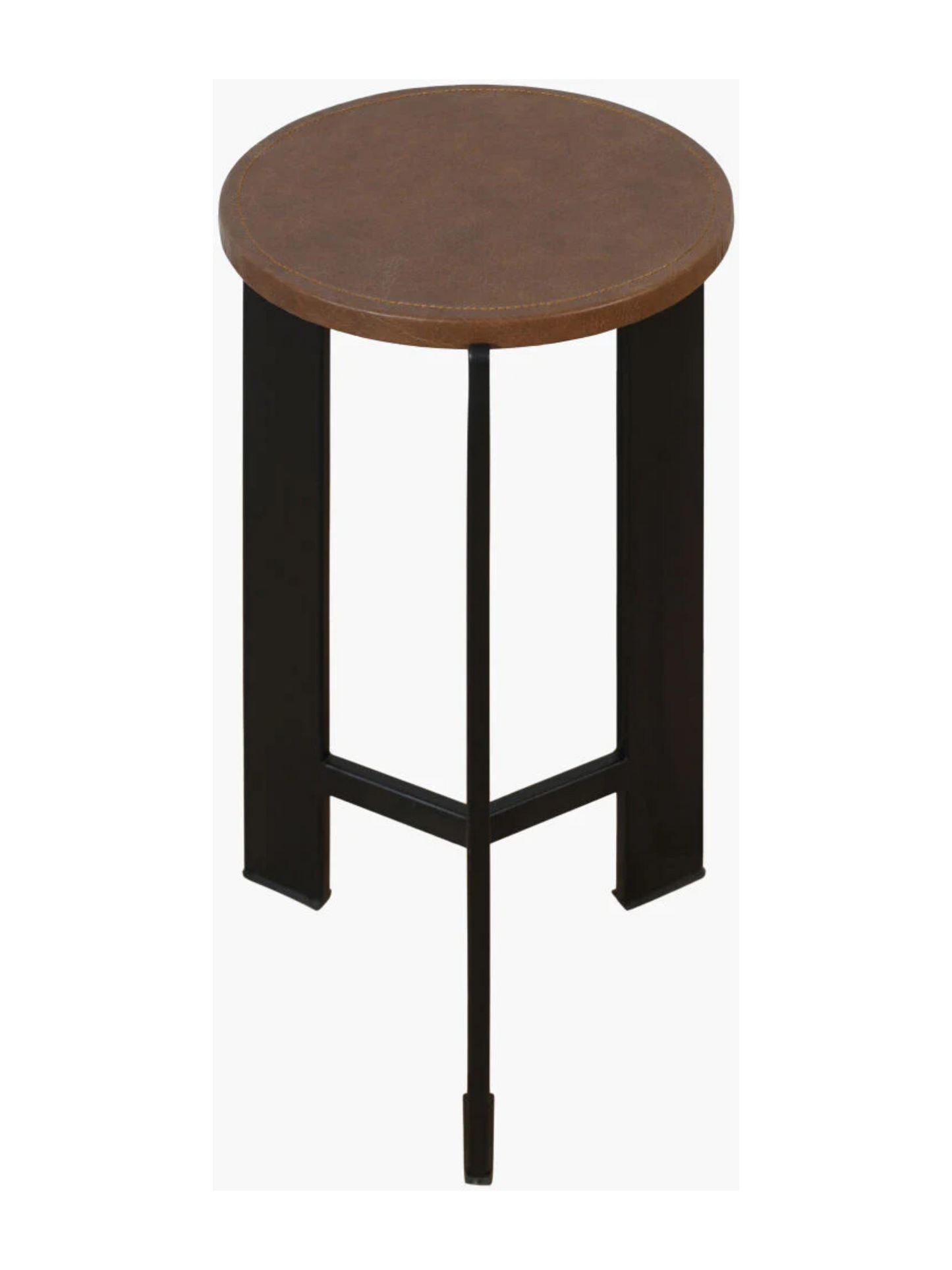 Leather Stitch Drink Table