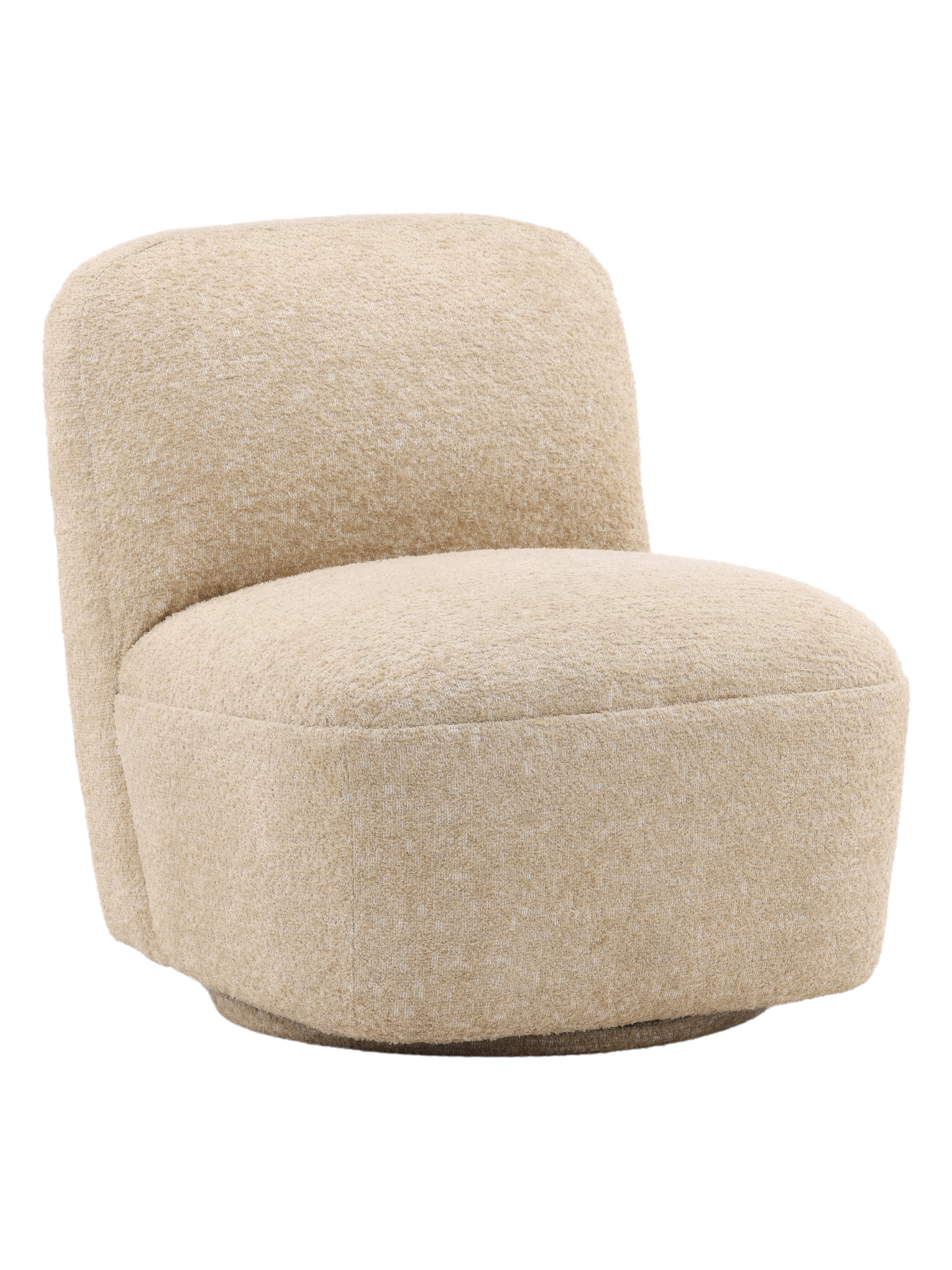 Armless Swivel Accent Chair