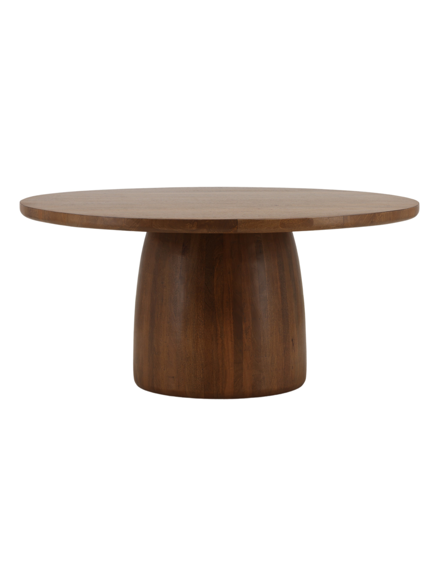 Natural Wood Round Dining Table
