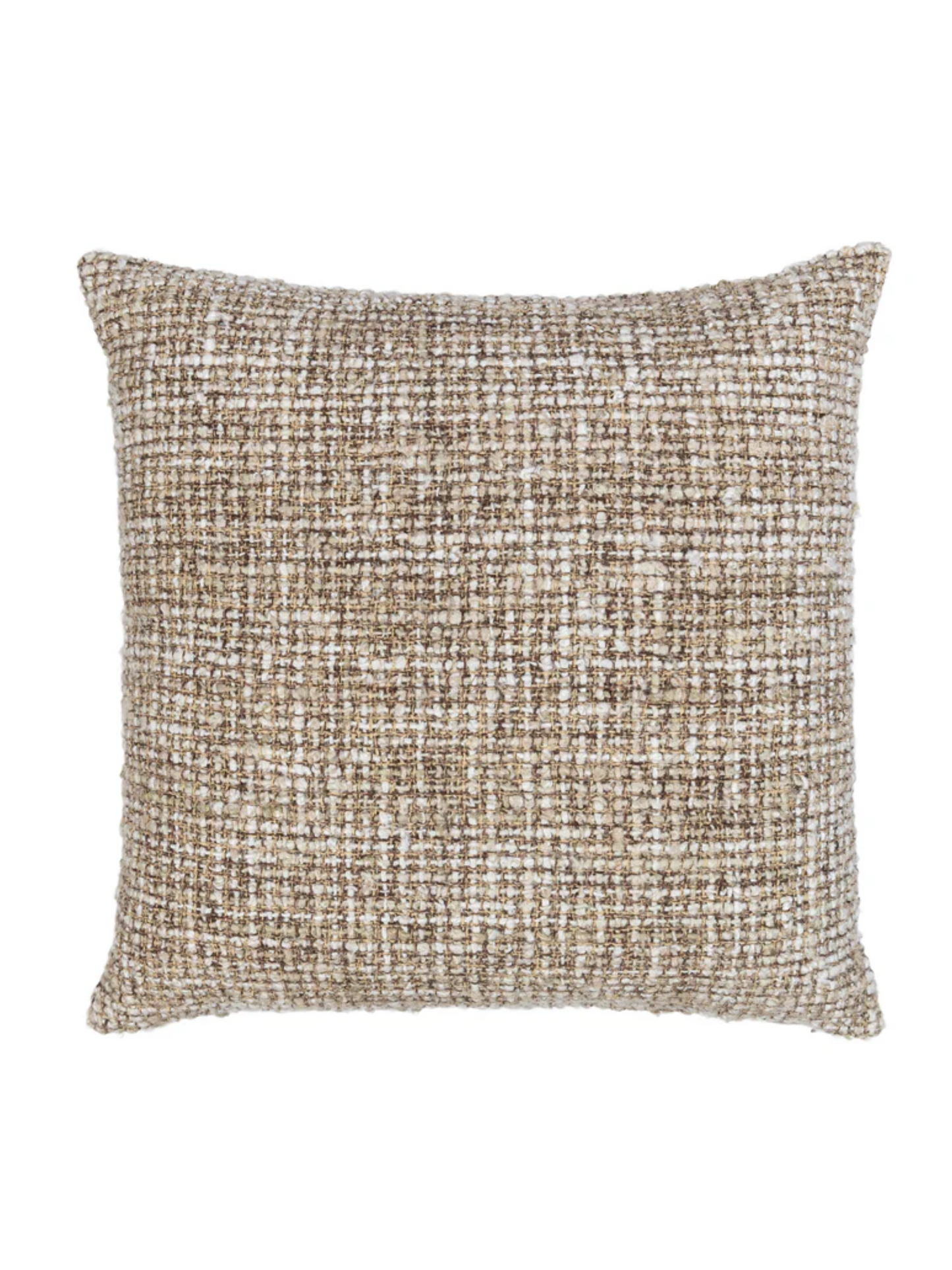 Square Knotted Throw Pillow - Natural