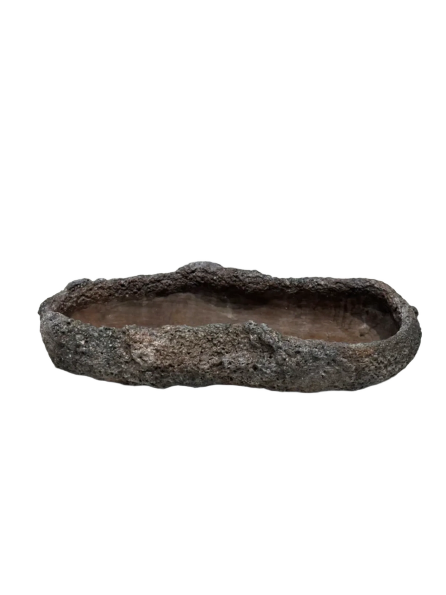 Low Irregular Stone Trough Vase