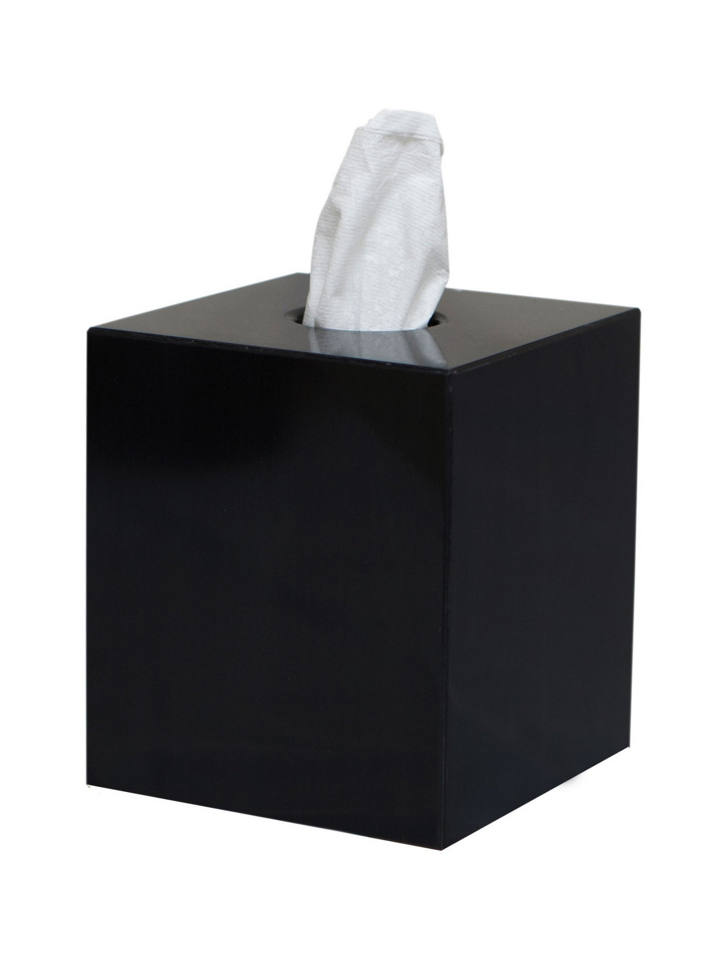 Stone Tissue Box - Jet Black