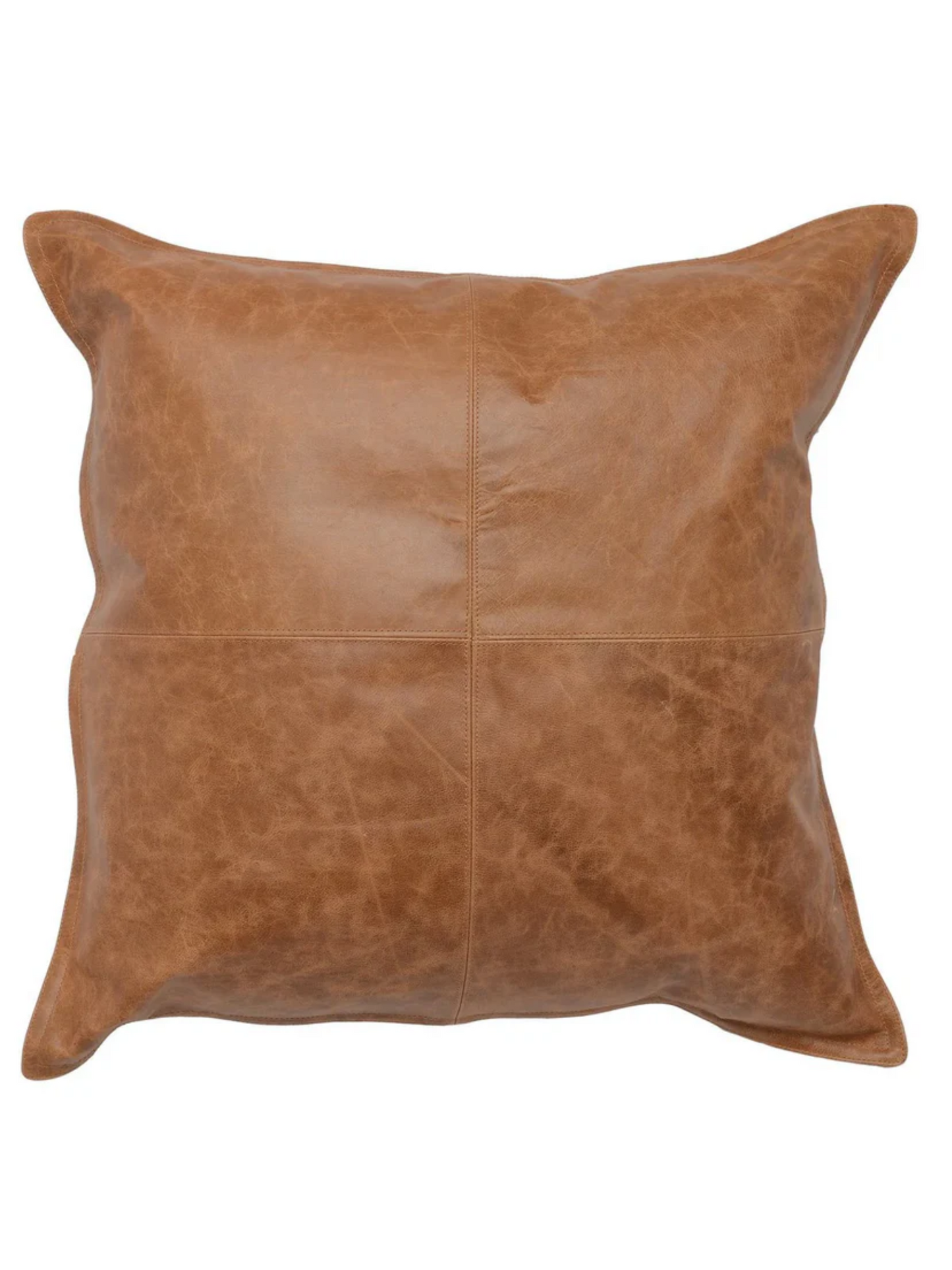 Square Leather Pillow
