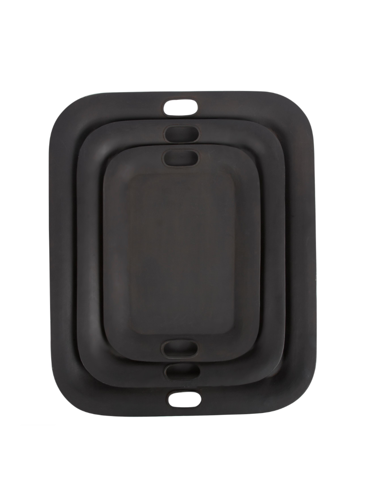 Metal Nesting Serving Trays (Set of 3)