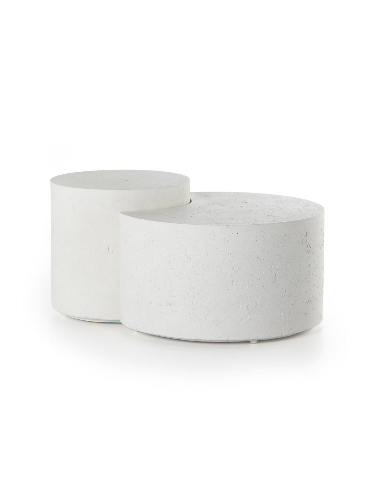White Concrete Nesting Table