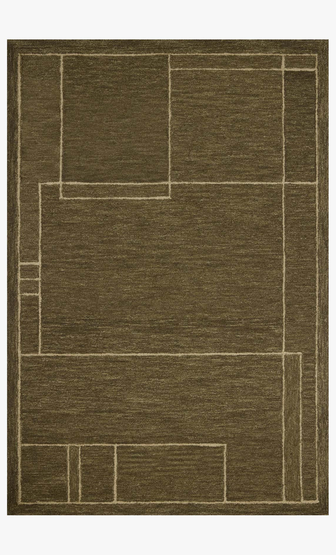 Line Drawn Olive Rug 8'6" x 11'6"