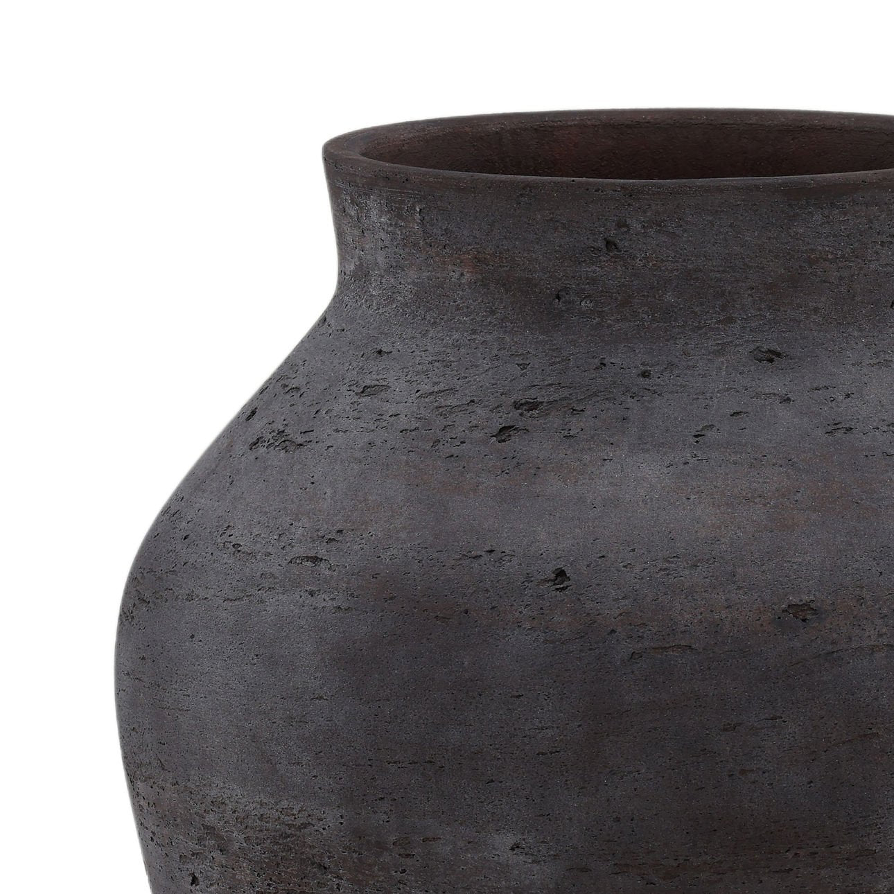 Large V-Shape Cement Vase
