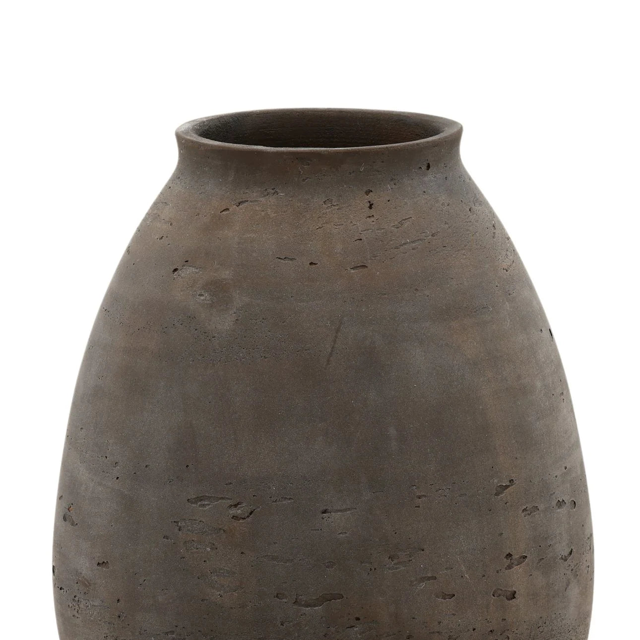Large Oval Cement Vase