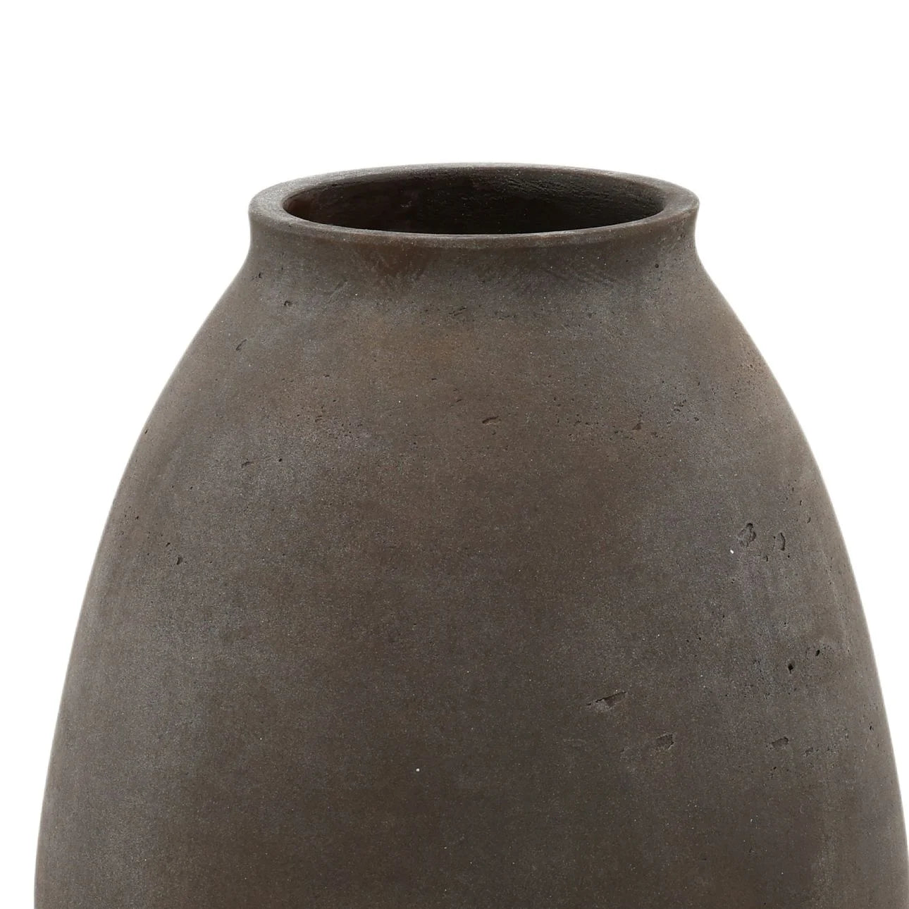 Medium Oval Cement Vase