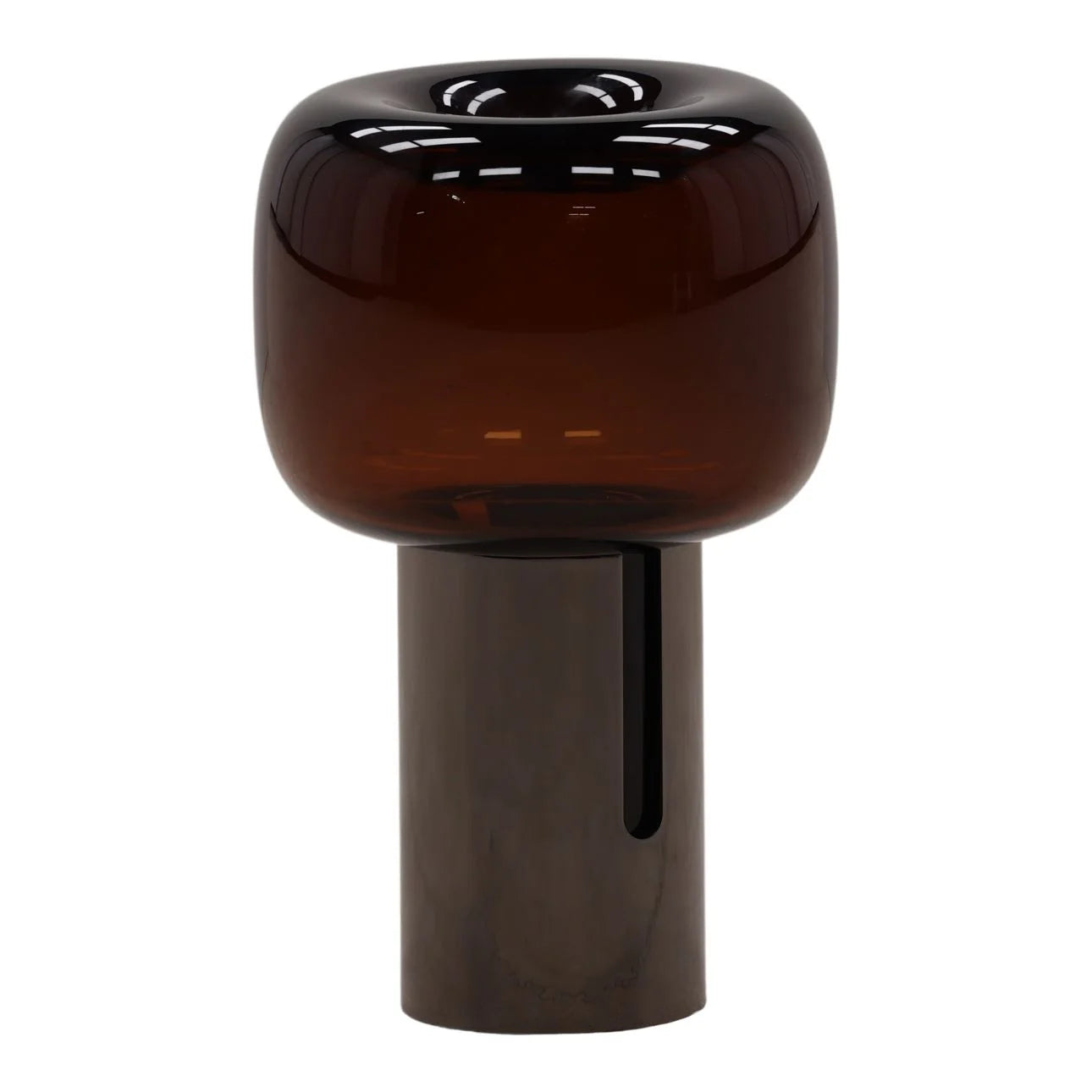 Amber Glass Vase - Large
