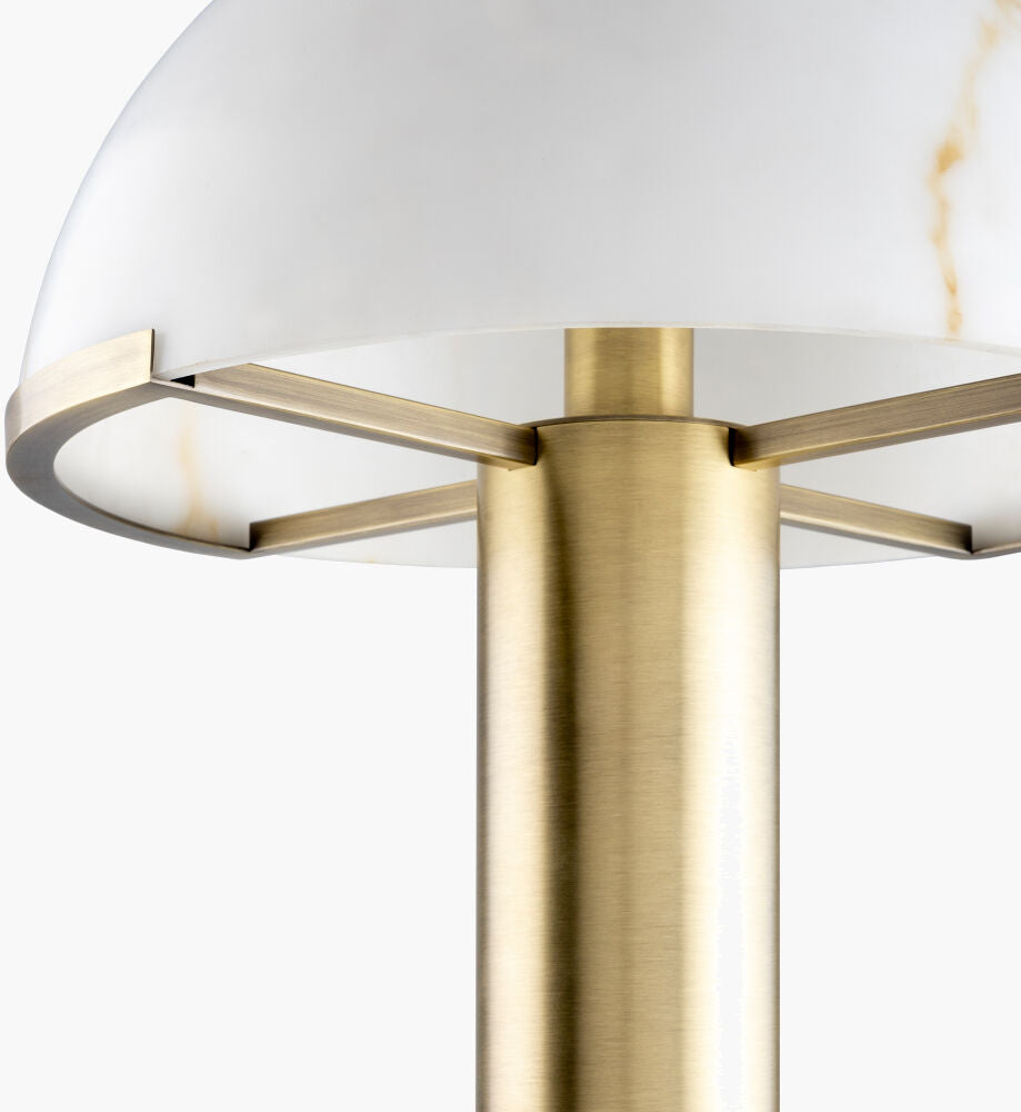 Alabaster Dome Table Lamp