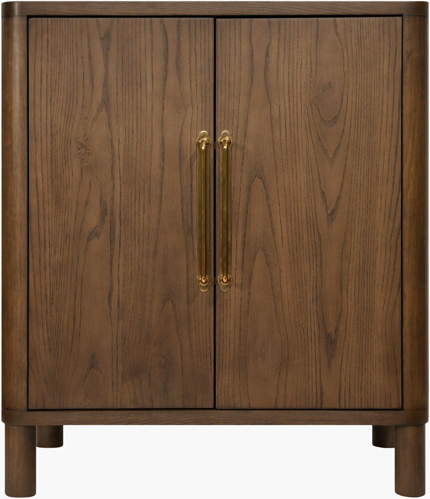 Ash Wood & Brass Hutch