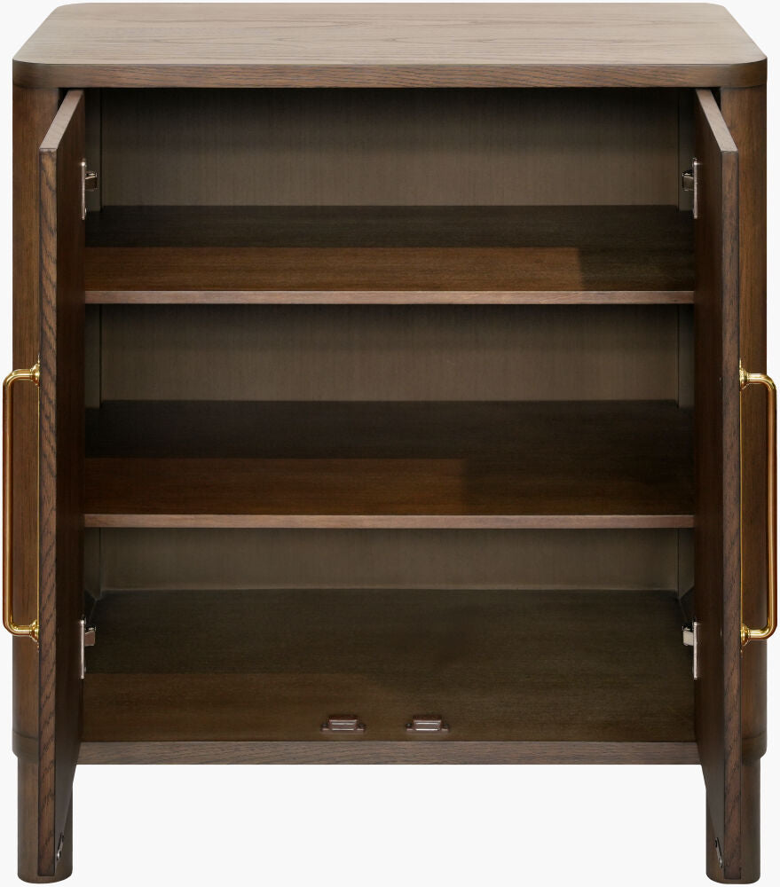 Ash Wood & Brass Hutch