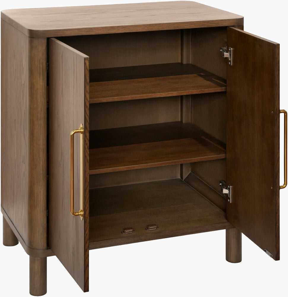 Ash Wood & Brass Hutch
