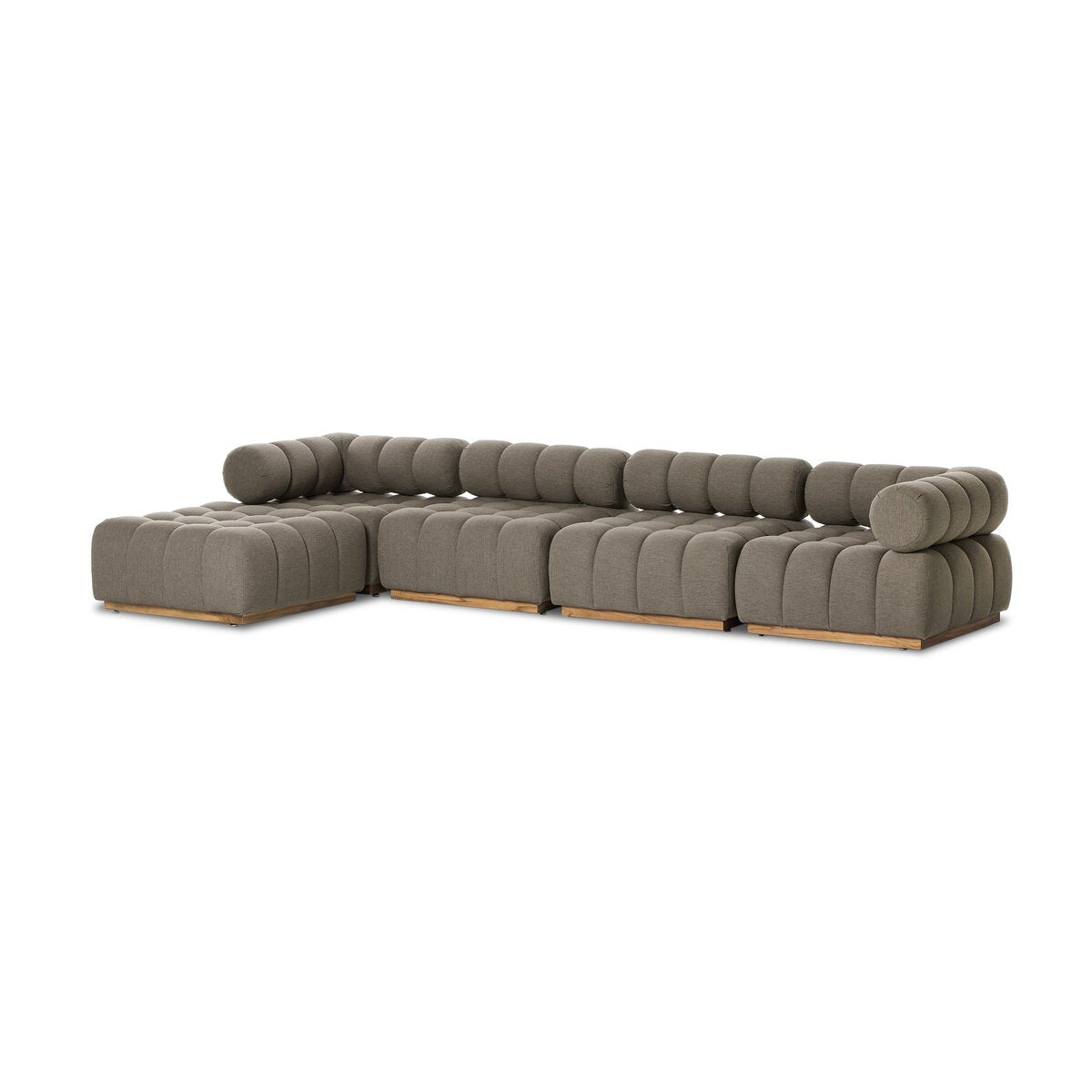 Channelled 4 Piece outdoor Sectional