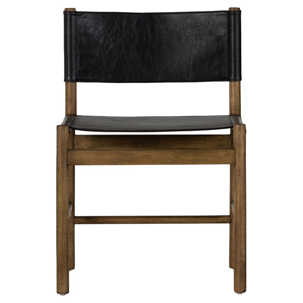 Leather Sling Side Chair