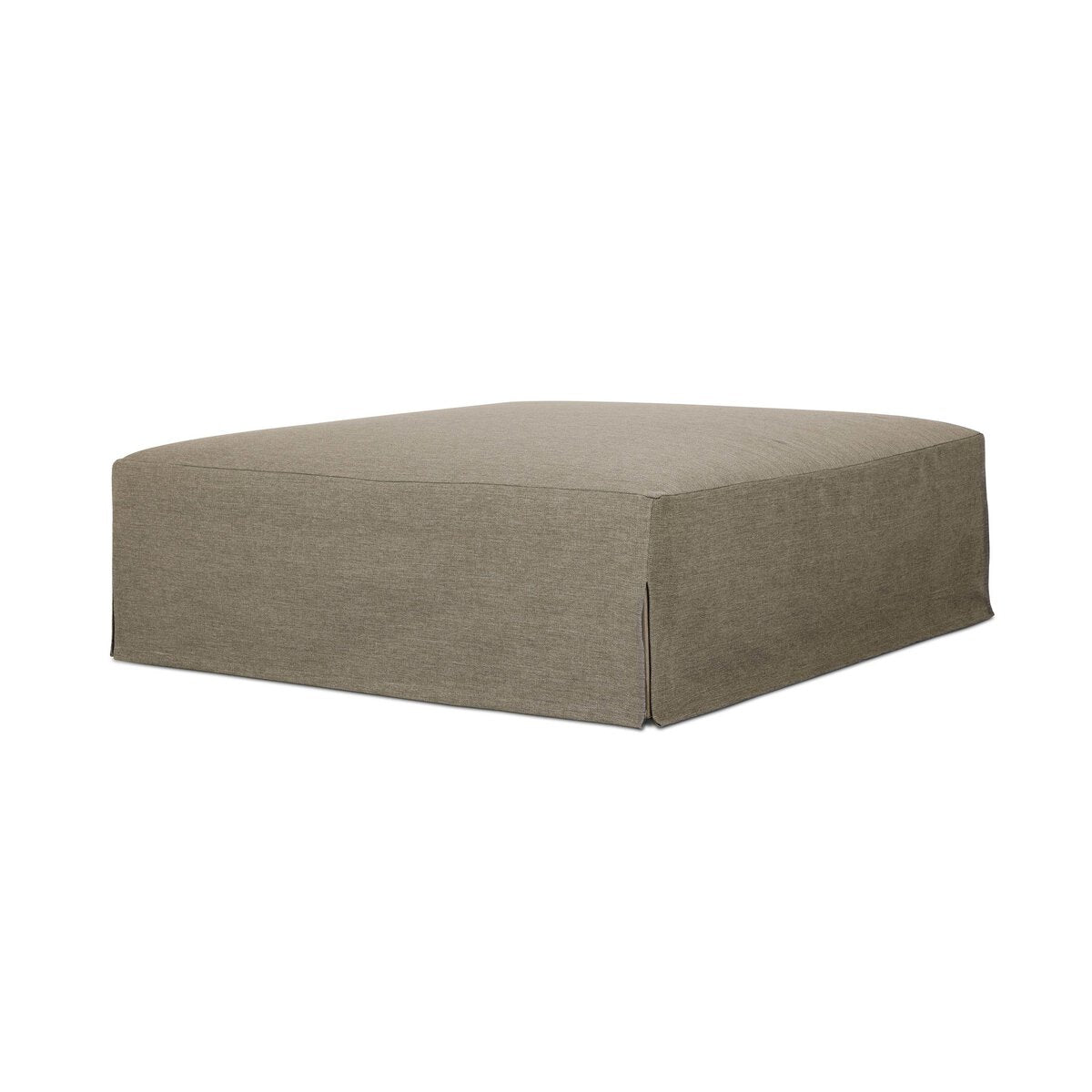 Slipcovered Outdoor Ottoman