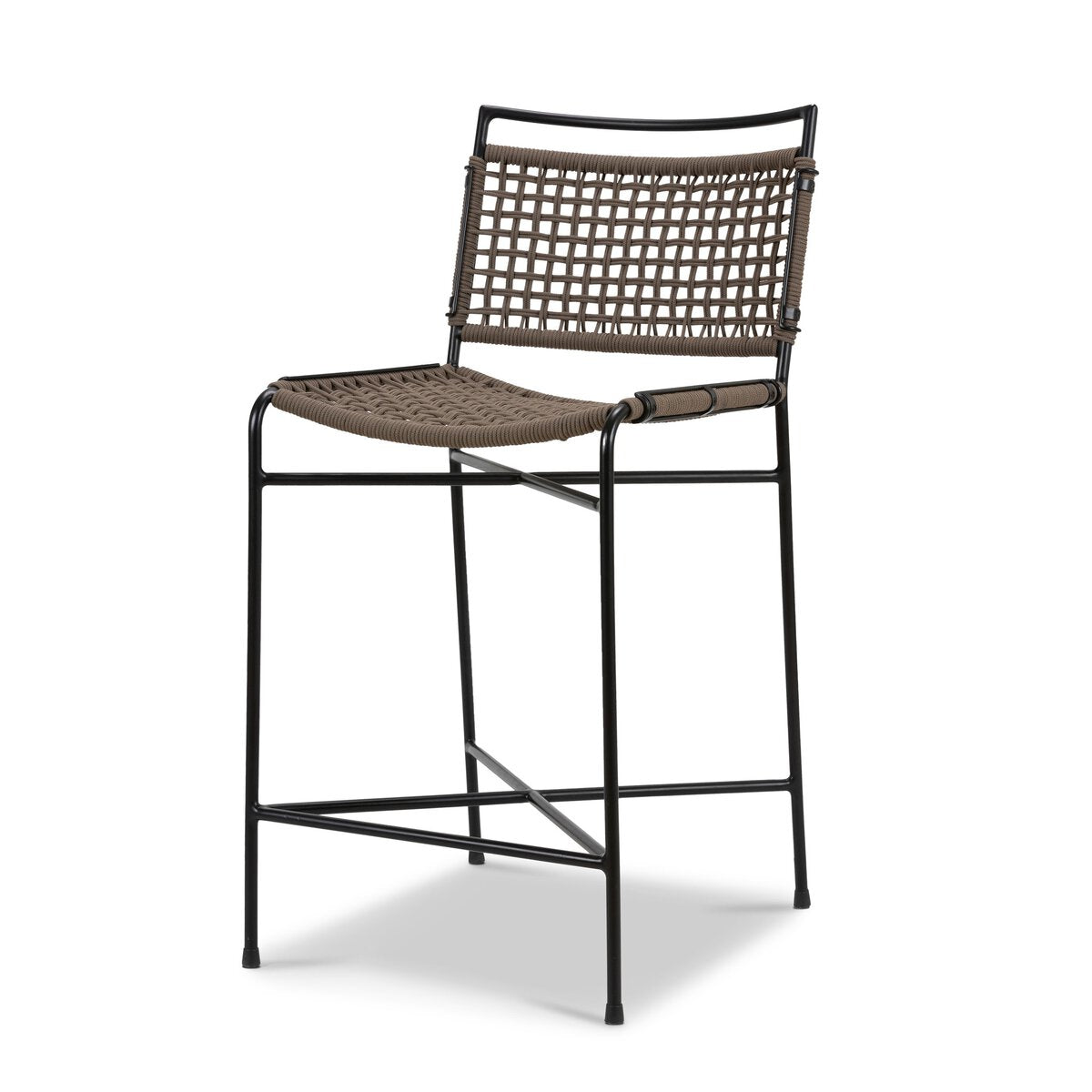 Woven Rope Outdoor Counter Stool